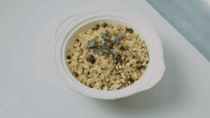 Tabulé de coliflor horneada